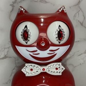 Jeweled Space Cherry Red Kit-Cat Klock clock SUPER RARE
